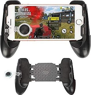 3 In 1 Data Frog - Phone Gaming Pubg (Fire Buttons + Trigger + Joystick) Shooting Controller - Black