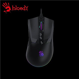 Bloody W90 Pro - RGB Gaming Mouse - PRO 3389 16K Sensor - 2000 Hz Report Rate -1 ms Response - 4M Memory - 5 RGB Effects - Black
