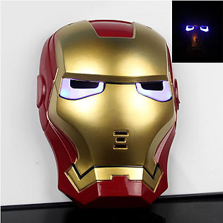 Super Hero Iron Man Toy Mask Led light Full Mask For Kids(New)