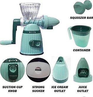MEILEYI 2 IN 1 HAND JUICER and ICE CREAM MAKER MLY-662