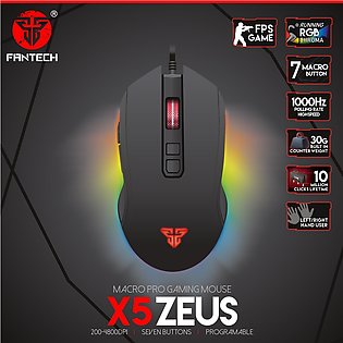 FANTECH X5s Zeus Macro Pro RGB Gaming Mouse With 6 Buttons