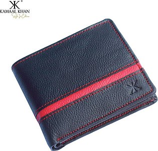 Genuine Mild Leather Two-Tone Men's Zipper Coin Purse Wallet For Men  Tri-fold Wallet Clasp