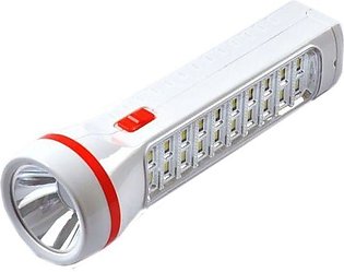 Led Rechargeable Torch Light - Led-9111 - White