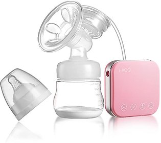 Electrical Breastfeeding baby Milk Pump BreastPump Electric Automatic - Pink - Square