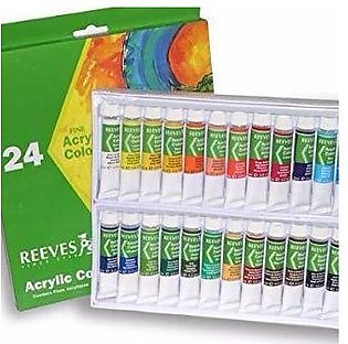 Pack Of 24 - Acrylic Paints - Reeves