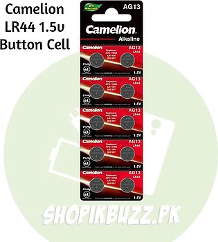 10x CAMELION 1.5V AG13 LR44 ALKALINE Batteries BUTTON CELLS FOR CALCULATORS WATCHES CAMERA / 303 / 357 / Battery