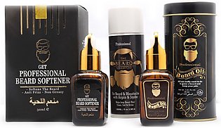 Beard Love Kit - Professional Beard Oil, Beard Shampoo, Softening Serum - SAC