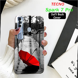 Tecno Spark 7 Pro Back Case  - Rain Soft Case Cover