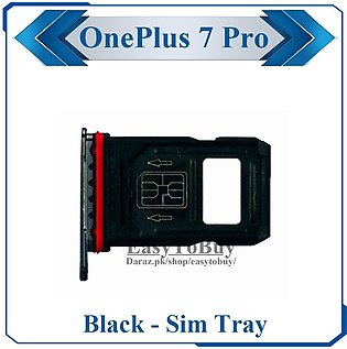 OnePlus 7 Pro SIM Tray Sim Jacket Sim Slot Sim Door For OnePlus 7 Pro - Black