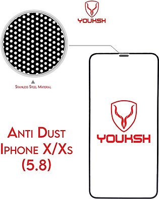 Apple iphone X/Xs - Youksh Anti Dust Glass Protector  With Installation kit