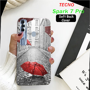 Tecno Spark7 Pro Back Case  - Rain Soft Case Cover