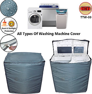 Stylish Twin Tub Washing Machine Cover9 to 10 kg Made By Waster Proof Parachute Sunlight Protect Stuff