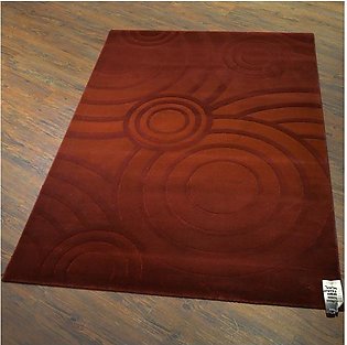 Modern Rug - Red and Orange Shine - Made In Belgium - 4.5X6.5 Ft