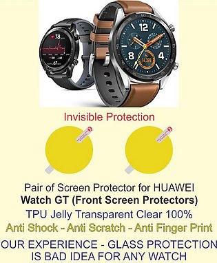 HUAWEI Watch GT Smart Watch (Pack of 2) Screen Protectors Tpu Jelly Hydro gel material