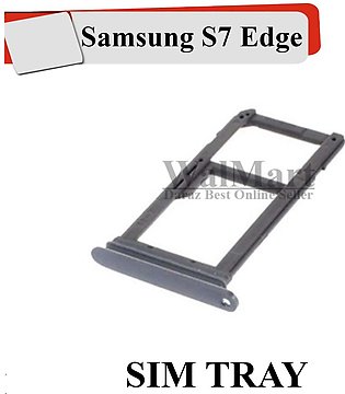 Samsung Galaxy S7 Edge Sim Tray Sim Jacket Sim Door & Micro SD Card Tray For Samsung Galaxy S7 Edge - Grey