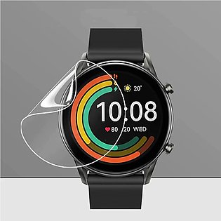 Compatible with Haylou RT2 screen protector, PACK OF 1/2/3, TPU soft front film hydrogel easy to apply, smart watch protector, IT IS NOT GLASS, anti scratch, touch sensitive, high definition, anti bubble, edge to edge full coverage