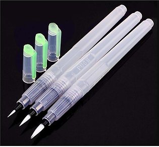 Set of 3 Water Brush Pen Marker Ink Water Colors