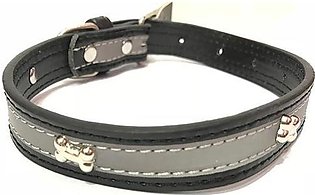 Dog reflective collar-color Black-size -s,m,l