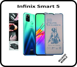 Infinix Smart 5 (X657) Matte Finishing Ceramic Front Flexible Unbreakable Film Gorilla Protector For Game M12T (Its Matt 9H Ceramic Not Tempered Glass)
