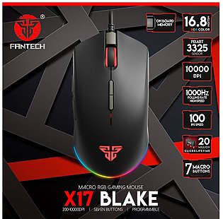 FANTECH X17 BLAKE RGB Gaming Mouse With 7 Buttons And Adjustable 10000DPI