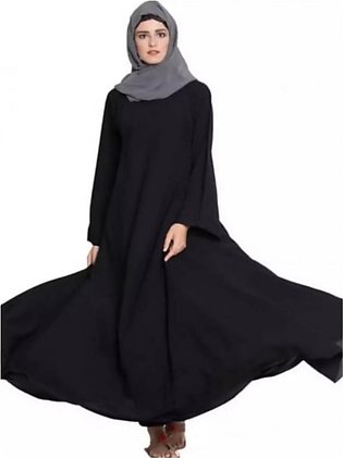 Black Maxy Style Abaya Hijab For Girls/Ladies With Scarf