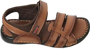 Maazu Leather Sandal For Men - Color Brown