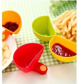 Ketchup Sauce Dip Clip Bowls for Plates