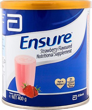 Abbott Ensure Strawberry Powder Milk 400 gms