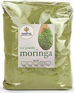 Moringa Leaf Powder | Organic | 50 g | 100% pure | Best for Weight loss | Super Food | Gold Tree
