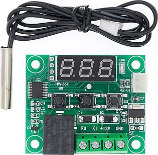 W1209 LED Digital Thermostat Temperature Control incubation thermostate Switch Module DC 12V Waterproof NTC Sensor