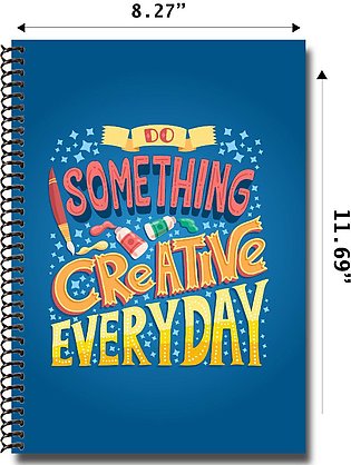 SOMETHING CREATIVE Spiral Notebook-A4