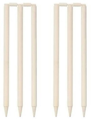 Pack of 6 - Cricket Wooden Wickets Stumps for Tape Ball