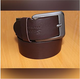 Brown Genuine Leather Belt For Men Formal / casual Wear