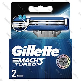 Gillette Mach3 Turbo Shaving Razor 2 Carts