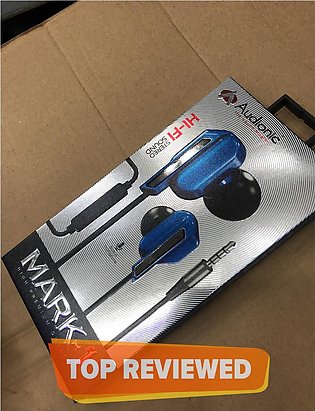 Audionic MARK 1 - Extra Bass High Performance - Wired Handsfree - Blue