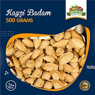Kaghzi Almond (Kaghzi Badam) - Premium Quality  500gm
