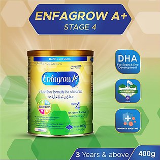 Enfa Enfagrow A+ Stage 4 Baby Formula Milk Powder 3 to 6 Years 400gm