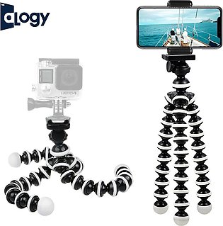 ALOGY LARGE Gorilla Pod Flexible Tripod Stand Mini Octopus Tripod (8.55 Inches) Tripod With Mobile Holder For Mobile Phone DSLR Gopro Digital Camera - Large Size  (8.55 Inches)