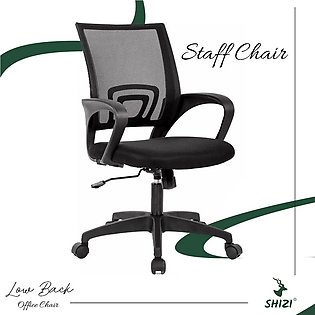 Shizi Office Revolving Chair for Staff - Computer Chair (Black)