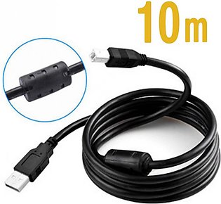 10M Printer Cable High Speed, USB (a-b) Premium Quality - For Epson, HP, Canon, Lexmark, Kodak, Brother, Deskjet, Xerox & Other Printers