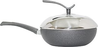 CHEF Cookware Non Stick 24 cm Deep Frying Pan with Combine Lid