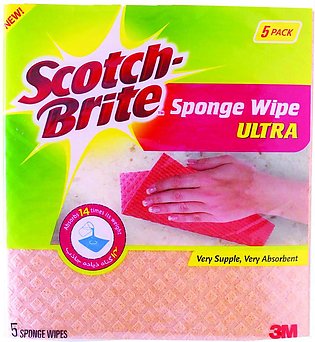 Scotch Brite Sponge Wipes 5Pieces
