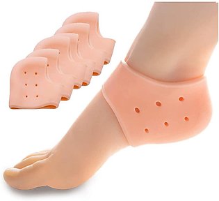 Silicone Gel Heel Pad Socks for Pain Relief for Men and Women, Original Gel Heel Protectors Heel Guards Heel Spur Relief Heel Booties & Pads, 1 Pair
