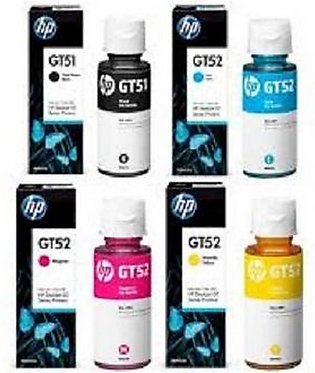 HP GT51 GT52 4 Color Set Genuine Official Ink Bottle For GT 5820 5810 410 310