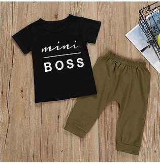 T-shirts And Pajama Trouser For kids Baby Boys And Baby Girls Round  Neck Short Sleeves Tee Top's Clothes Sets Dresses Outfit