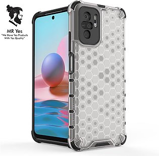 For  Xiaomi Redmi Note 10 / Redmi Note 10S Case Hard Shockproof Honeycomb Cover