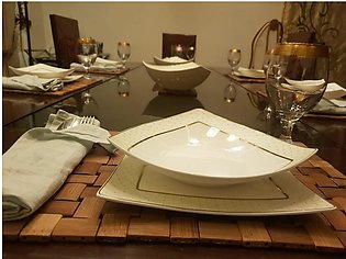 Relaxsit Set of 6 Bamboo Place Mats, Trolly mat, Dining Mat, Decoration for Table, Heat Insulation Hexagon Natural Color