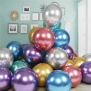 20Pcs Metallic Balloon Wedding Happy Birthday Chrome Balloons by Al Nakhla