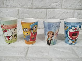 2 pcs-Melamine Glasses For Kids Juice  Beautiful Cartoon Glass For Kids And Babies Drinking  Unbreakable