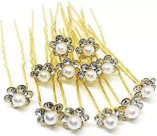 Jora Pin Stones 12pc Hairpins Wedding Women Hair Accessories Bridal